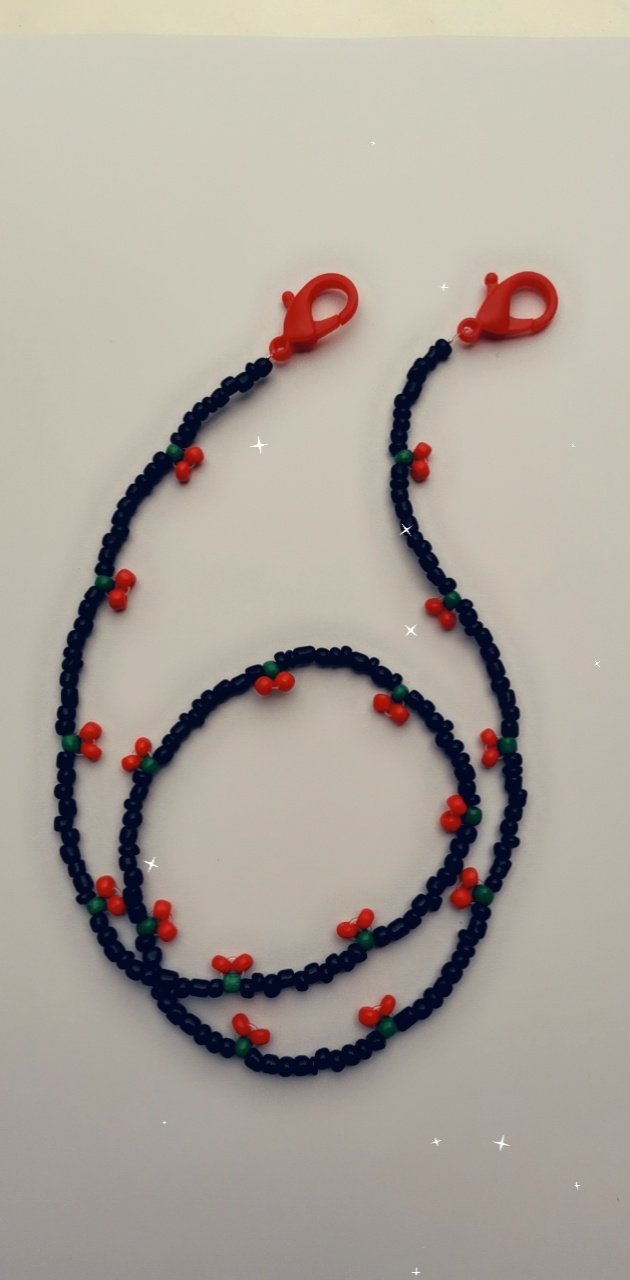 Sujetador de mascarilla cerecitas 🍒 #60